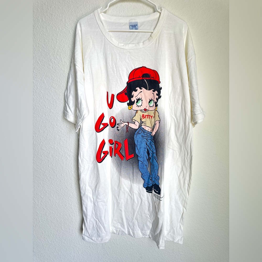 Vintage 1998 Betty Boop “Hey Girl Friend”‎ Graphic Tee T-shirt one size